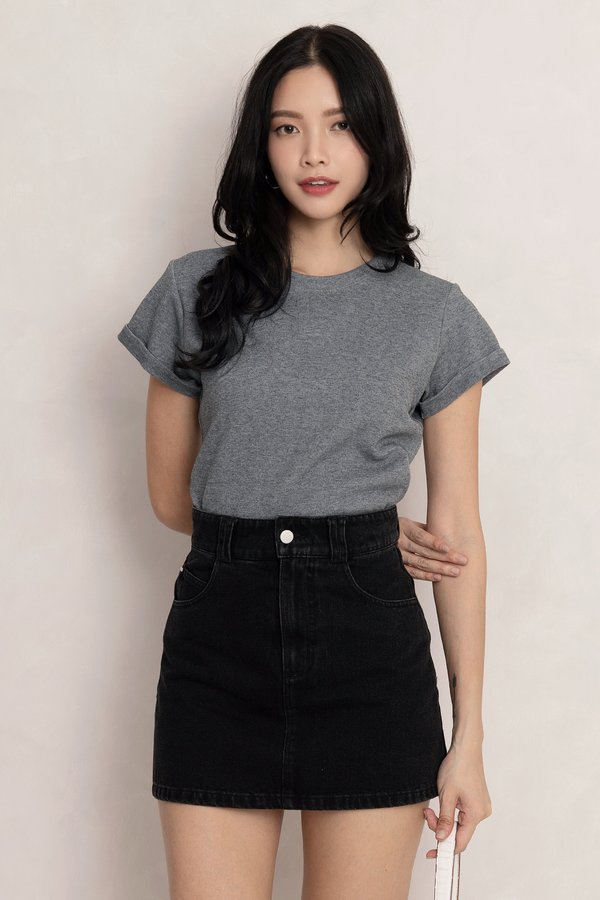 The Essential Tee Textured Grey