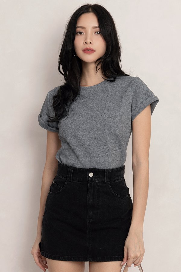 The Essential Tee Textured Grey