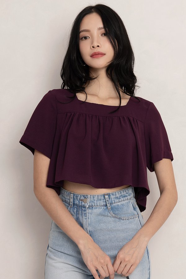 Fonda Top Burgundy