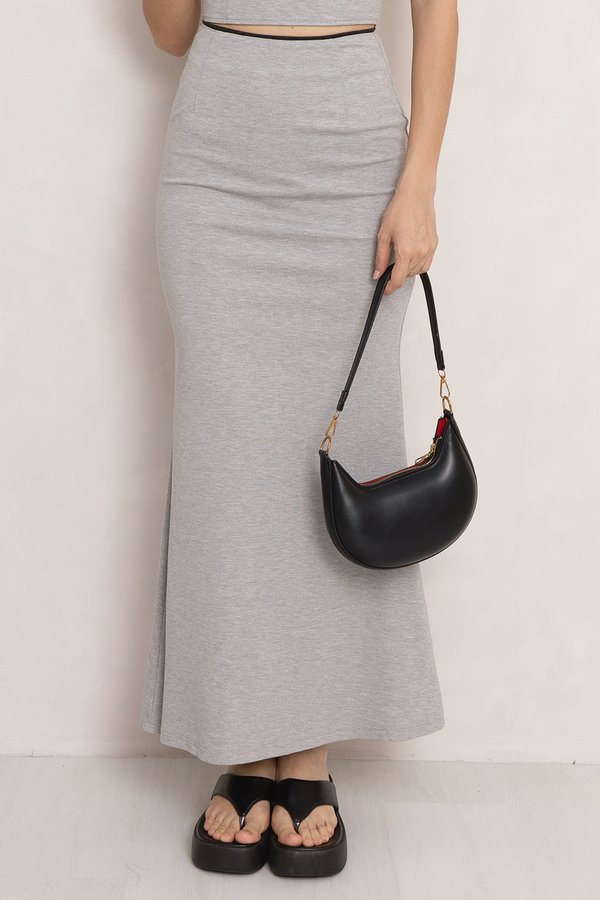 Zira Midi Skirt Light Grey