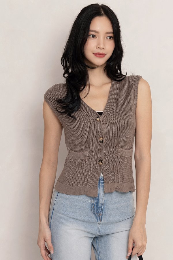 Lumi Knit Outerwear Wood