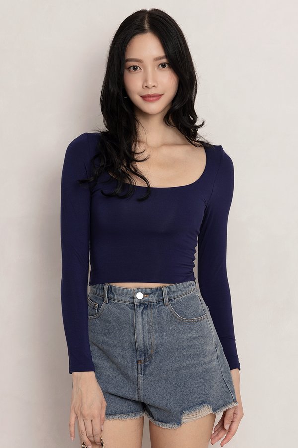 Shan Padded Top Navy *MM*