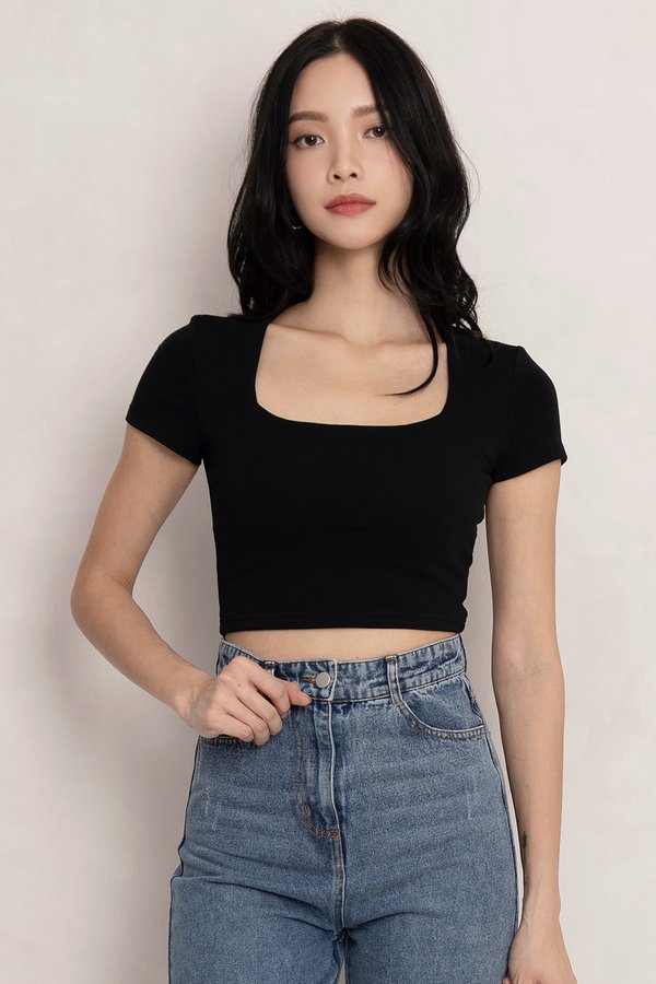 Jane Padded Top Black *PLUSH*