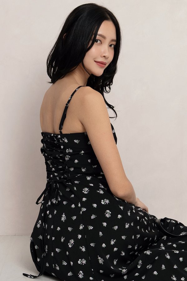 Aletta Dress Wildflower Black