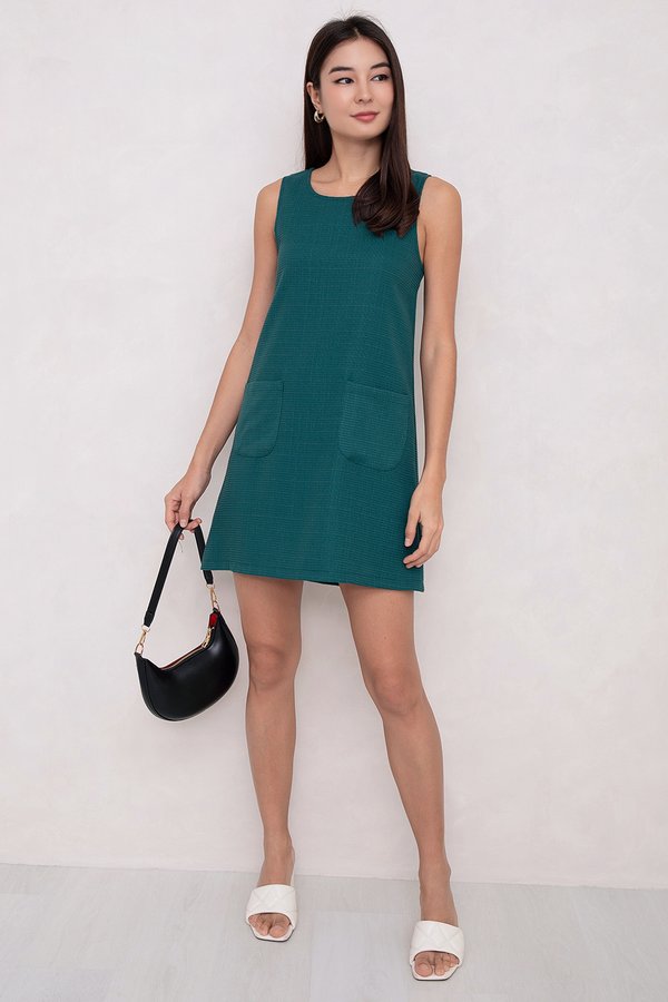 Quinn Dress Dark Green