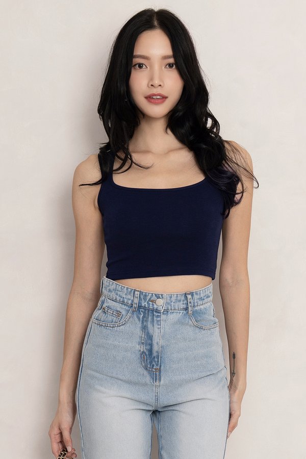 Eva Padded Top Navy *PLUSH*
