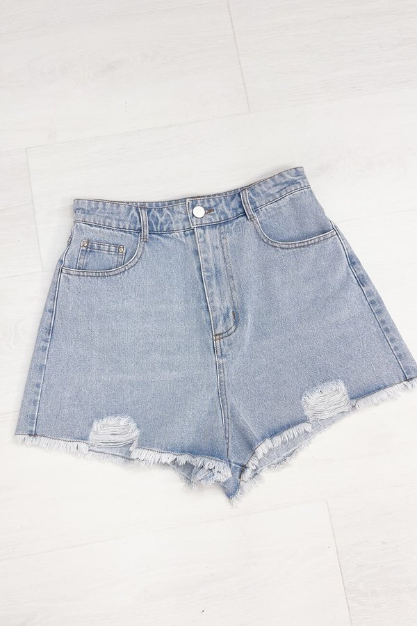 Willa Denim Shorts Light Wash