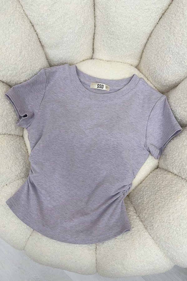 Helen Padded Top Textured Lilac *PLUSH*