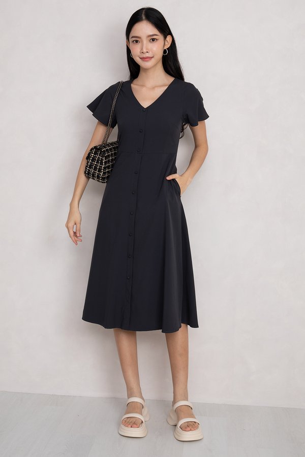 Madeline Dress Gunmetal