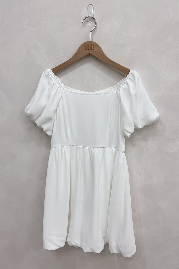 Reverie Romper Dress White