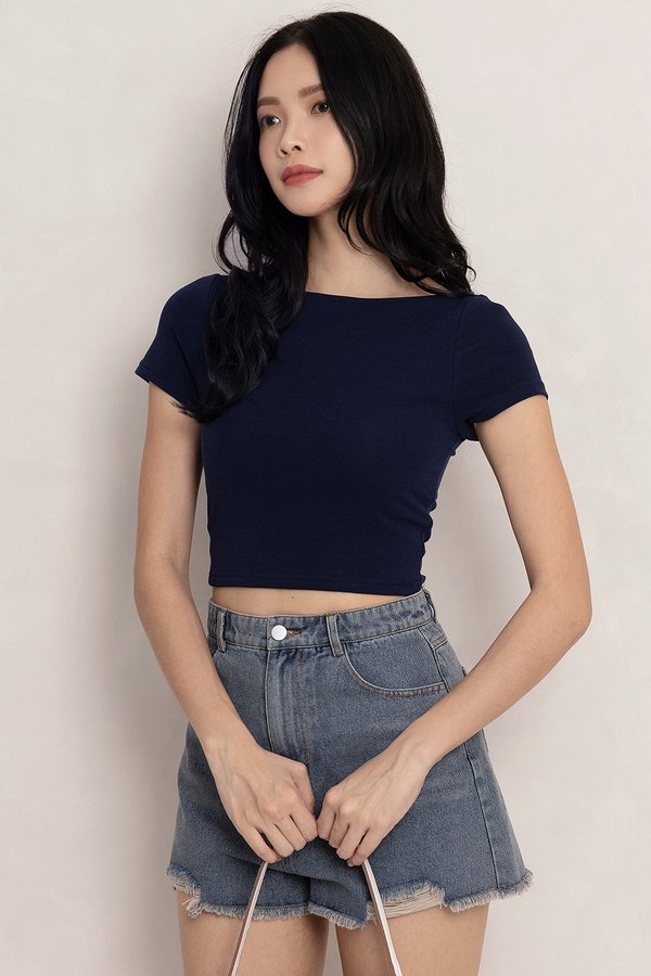 Sienna Padded Top Navy *PLUSH*