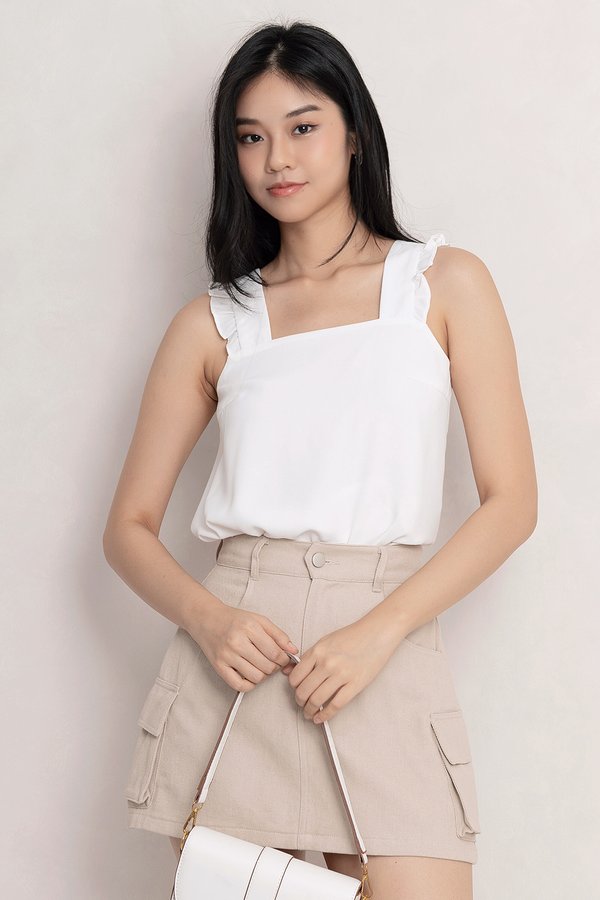 Asher Top White