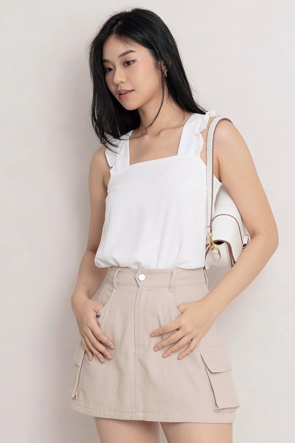 Asher Top White