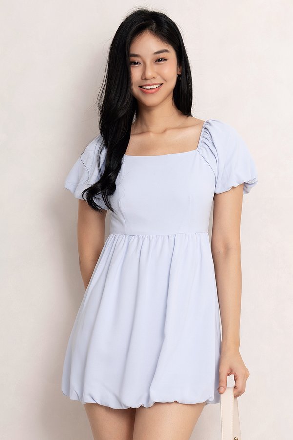 Reverie Romper Dress Sky Blue