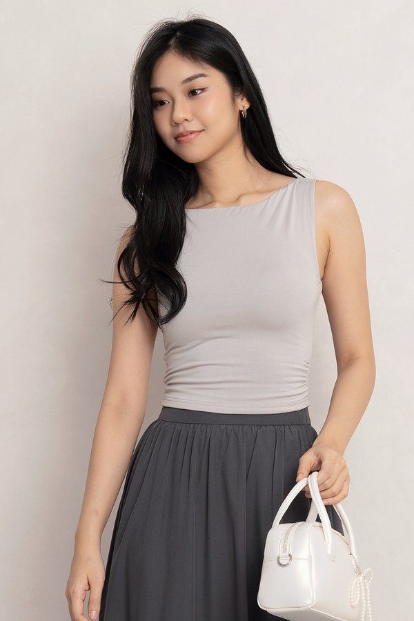 Bailey Padded Top Light Grey *MM*
