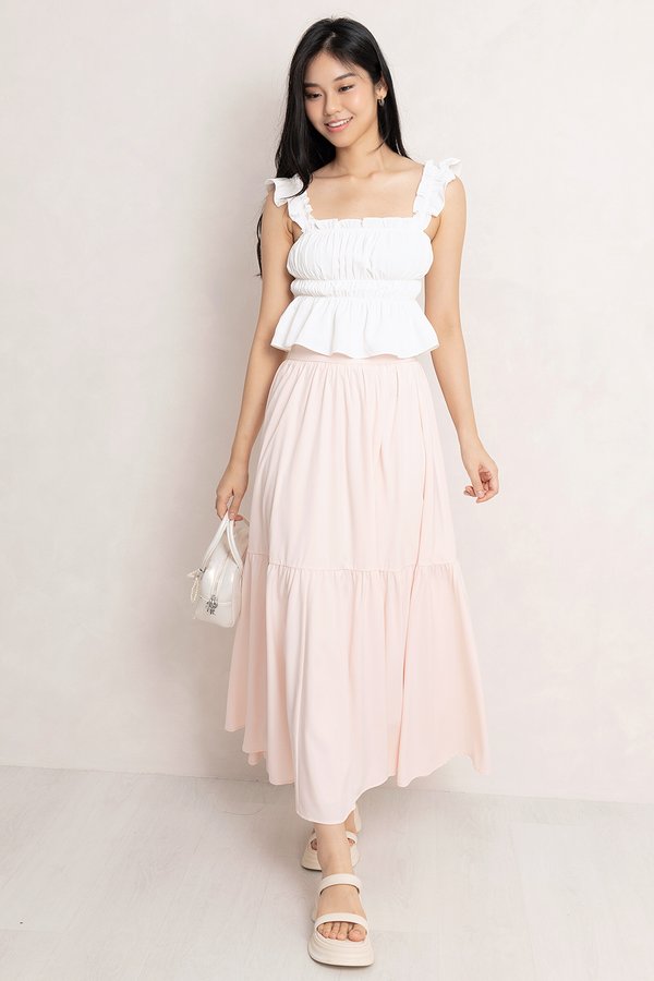 Bianca Tier Skirt Baby Pink