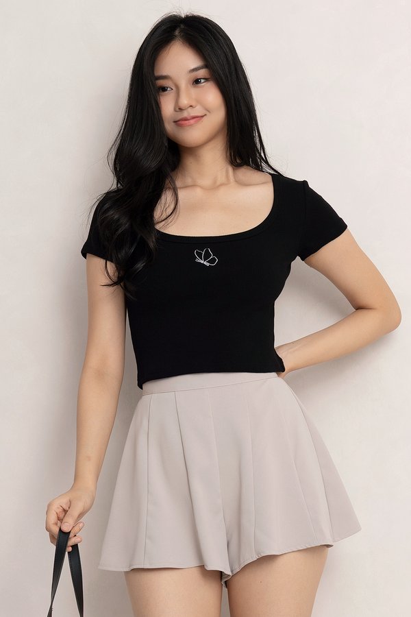 The Butterfly Top Black
