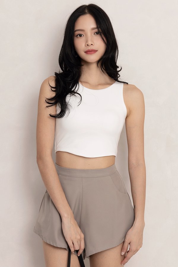 Hazel Padded Top White *PLUSH*