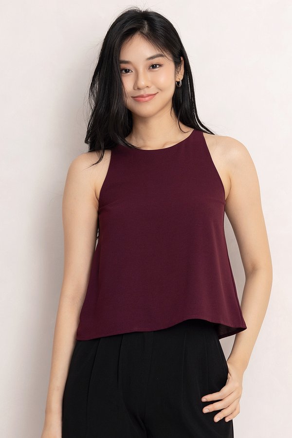 Feodora Top Burgundy