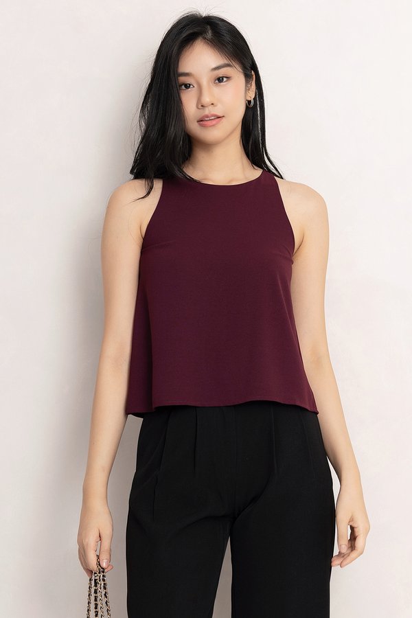 Feodora Top Burgundy