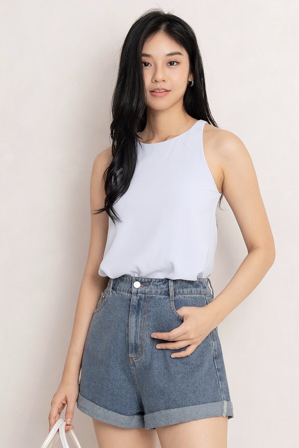 Feodora Top Sky Blue