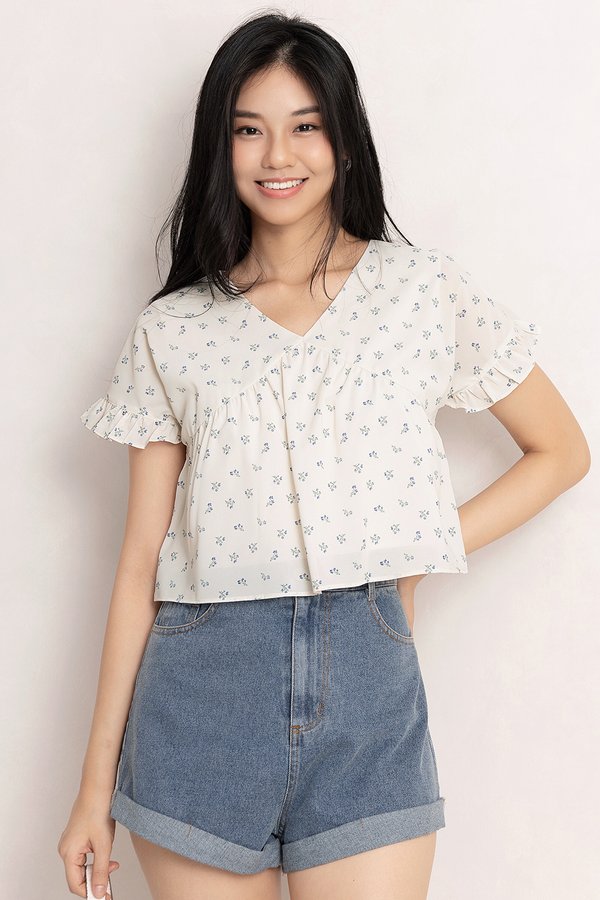 Danica Top Sun-Kissed Blooms Sand