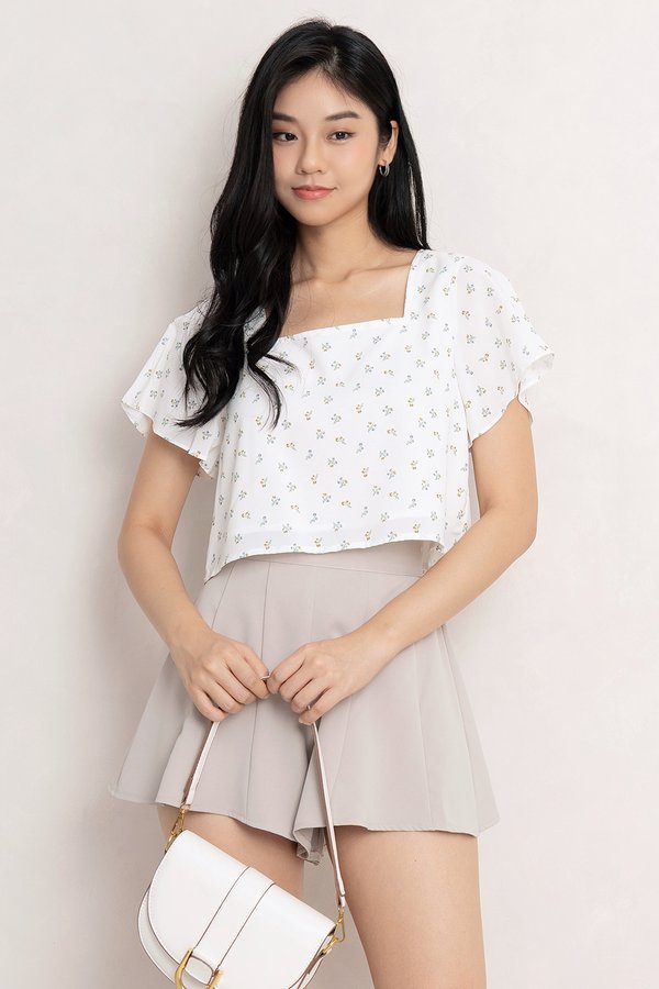Merrel Top Sun-Kissed Blooms White