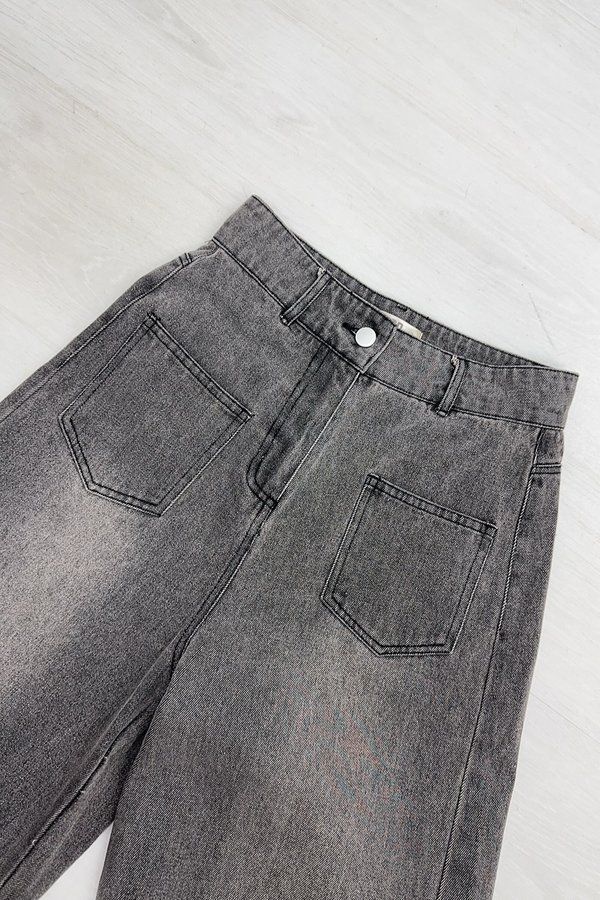 Gavin Duo Pockets Denim Jeans Grey Acid