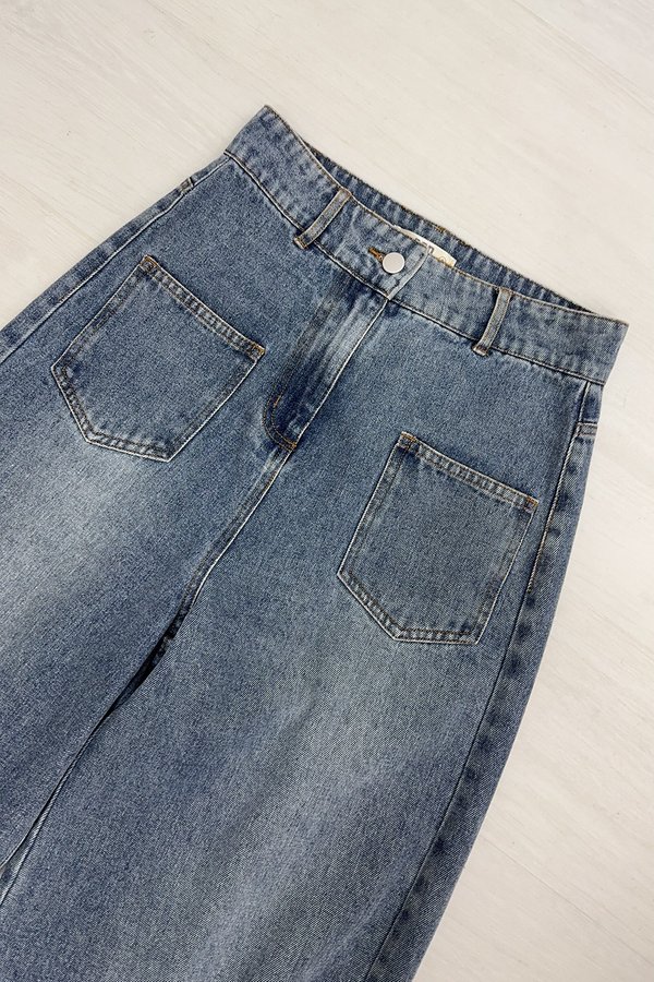 Gavin Duo Pockets Denim Jeans Stone Wash