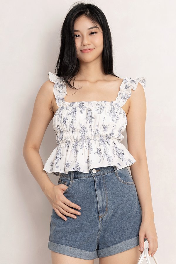 Eula Top White Bouquet