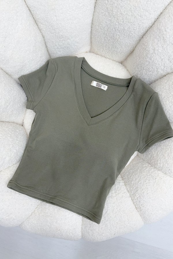 Clarice Padded Top Olive *PLUSH*