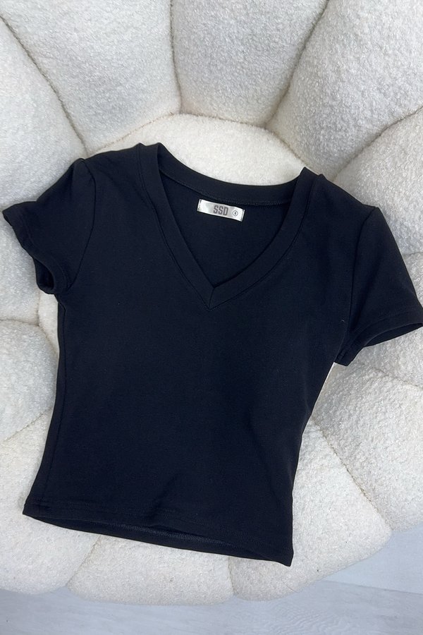 Clarice Padded Top Black *PLUSH*