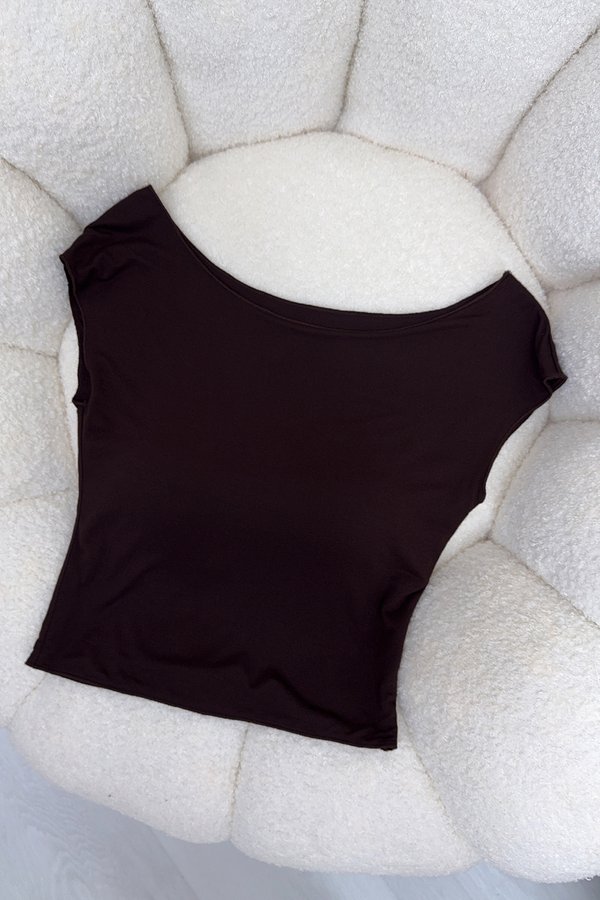 Camila Padded Top Dark Cocoa *MM*