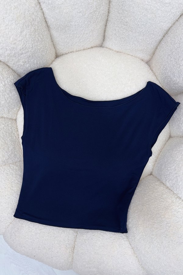 Camila Padded Top Navy *MM*
