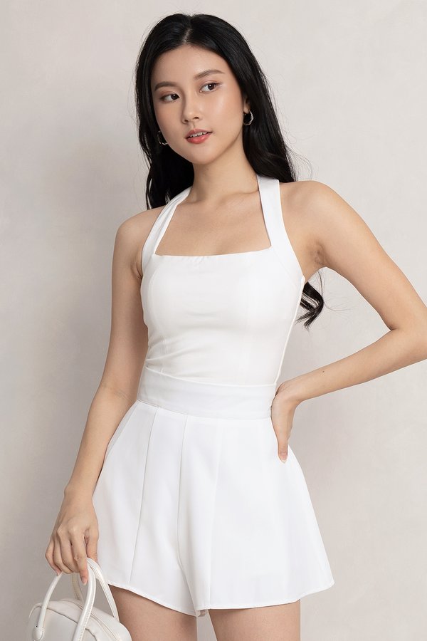 Mexina Halter Top White