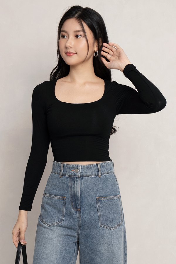 Shanice Padded Top Black *MM*