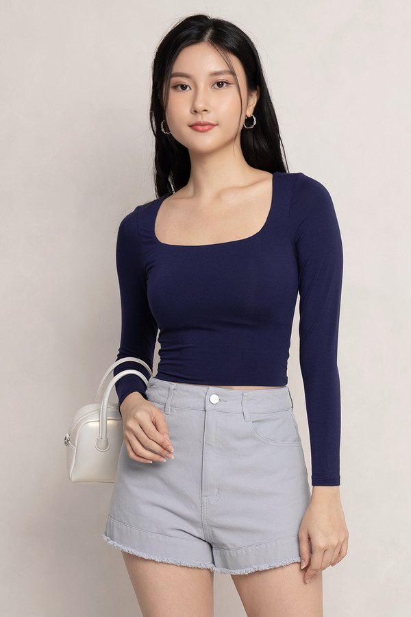 Shanice Padded Top Navy *MM*