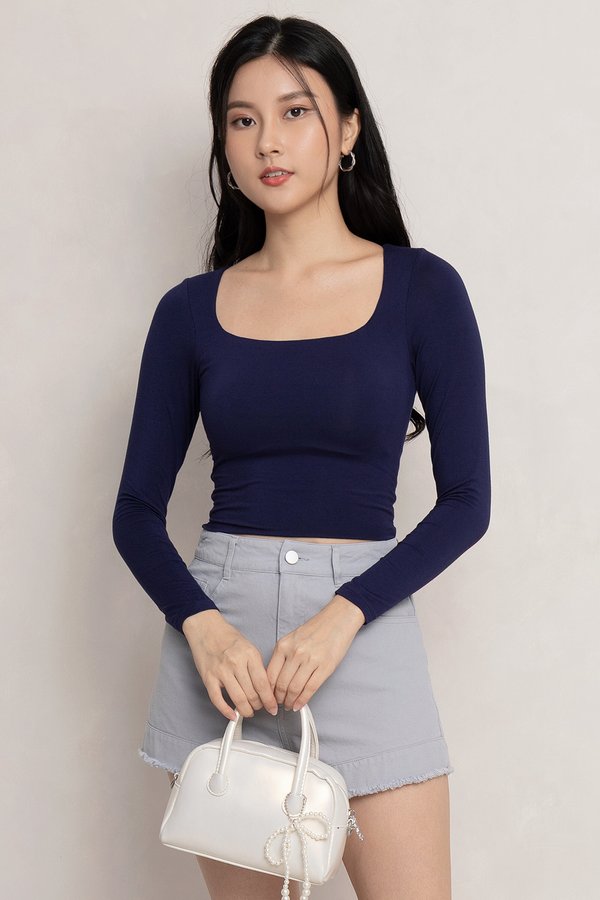 Shanice Padded Top Navy *MM*