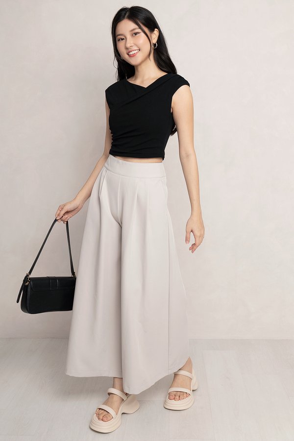 Cleeo Culottes Ecru Grey