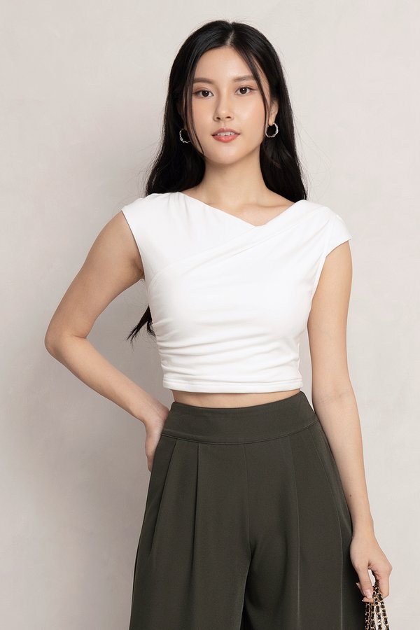 Delaney Padded Top White *PLUSH*