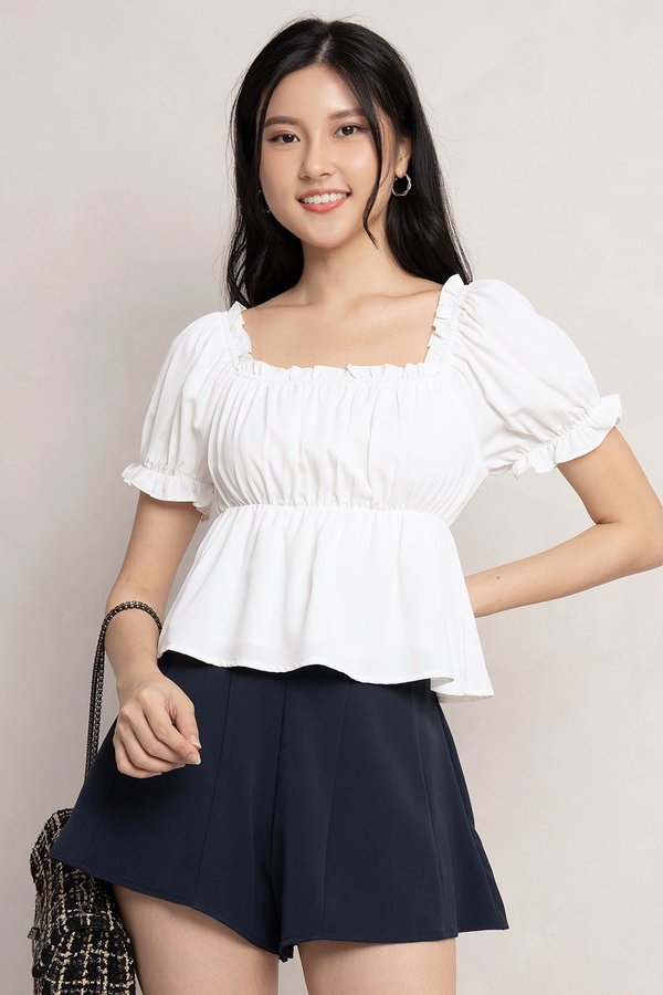 Greta Top White