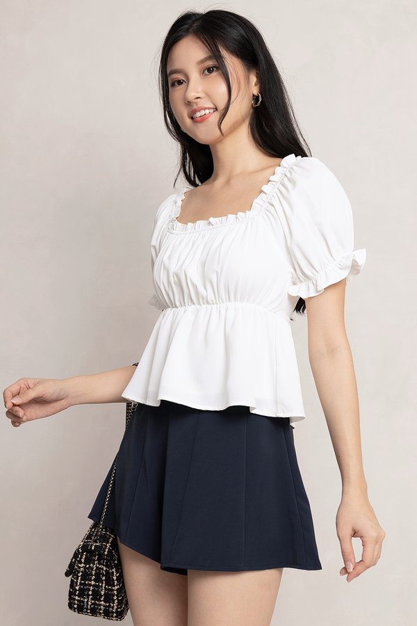 Greta Top White