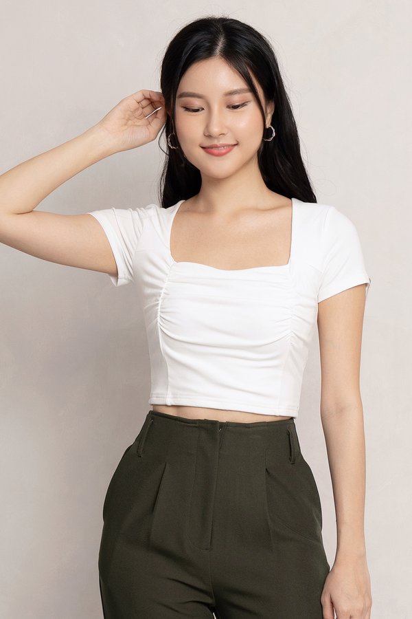 Donna Padded Top White *PLUSH*