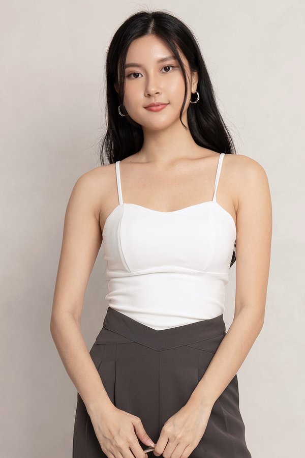 Jermaine Padded Top White *PLUSH*