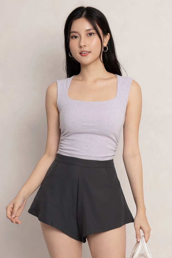 Hannah Shorts Gunmetal Grey