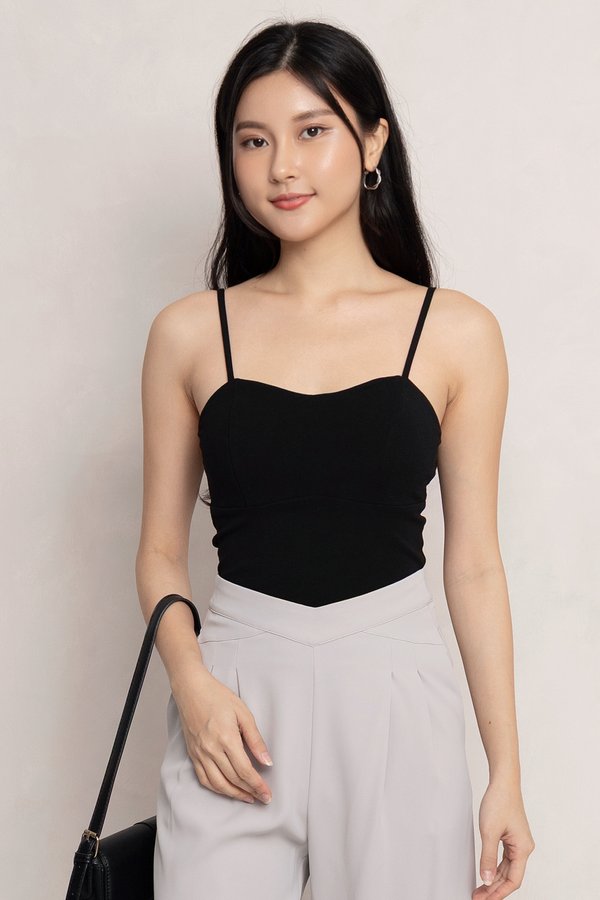 Jermaine Padded Top Black *PLUSH*