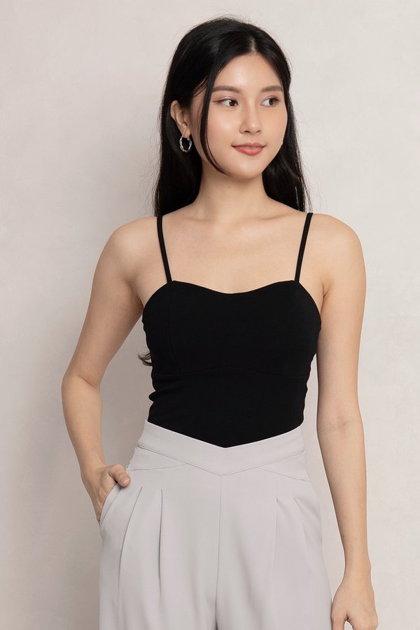 Jermaine Padded Top Black *PLUSH*