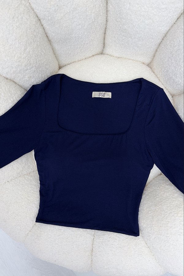 Shanice Padded Top Navy *MM*