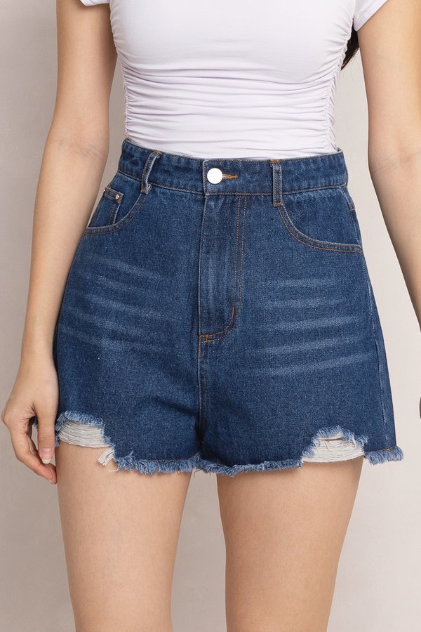 Willa Denim Shorts Dark Wash