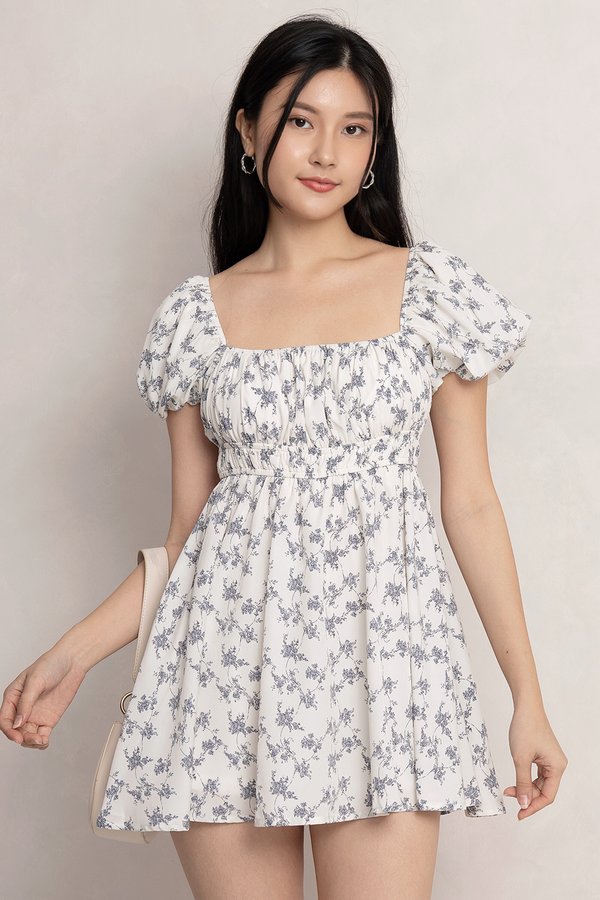 Lauren Romper Dress White Floral
